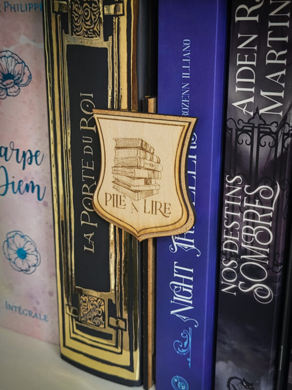 Enseigne de bibliothèque - Pile à lire