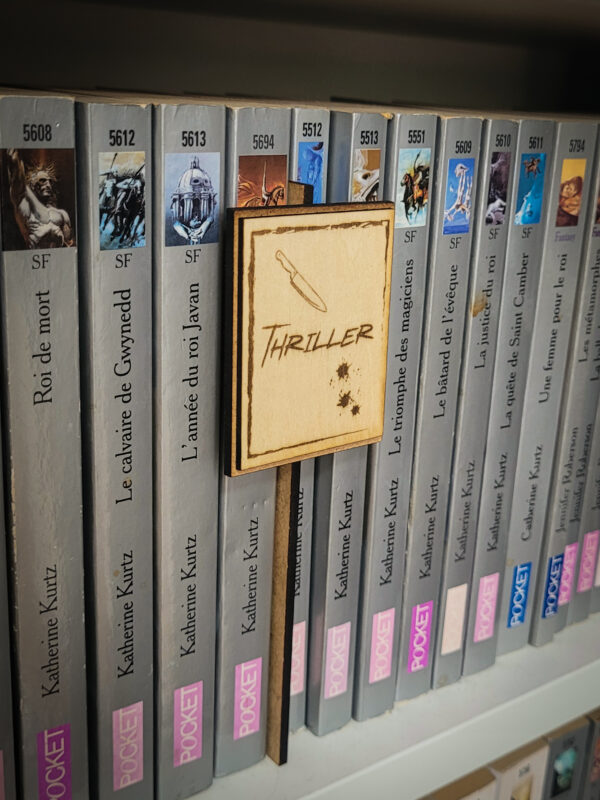 Enseigne de bibliothèque - Thriller