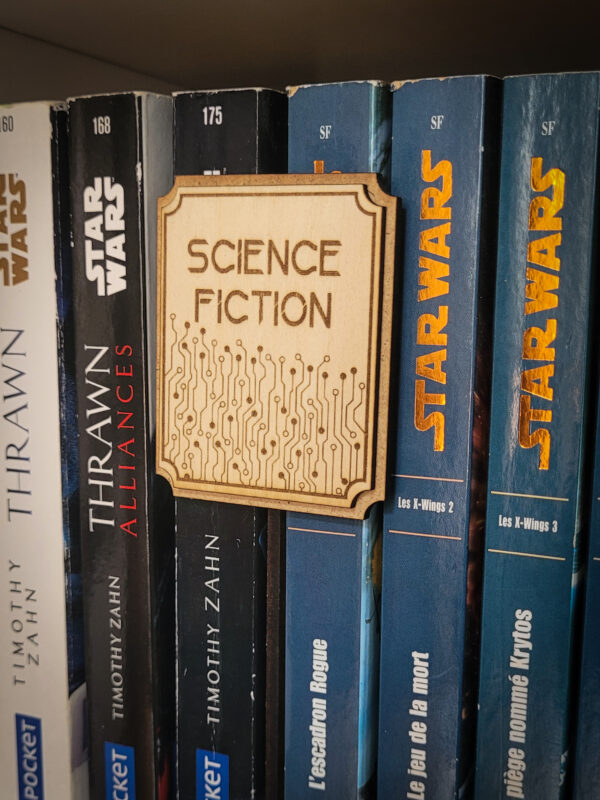 Enseigne de bibliothèque - Science Fiction