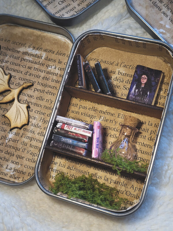 La petite bibliothèque - Décoration miniature fantasy (6 x 9,5 cm)