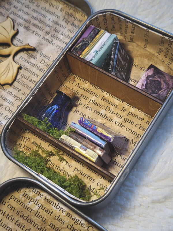 La petite bibliothèque - Décoration miniature fantasy (6 x 9,5 cm) – Image 6