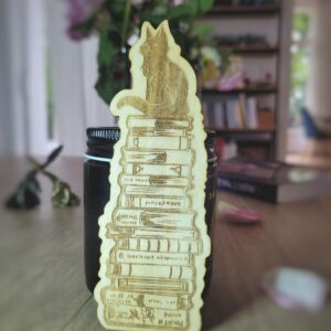 Marque-page bois Pile à lire